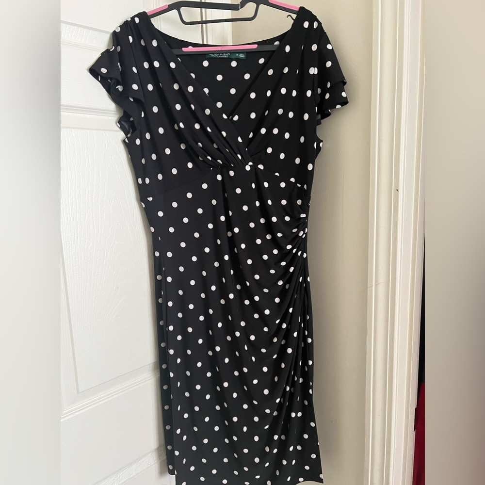 Lauren by Ralph Lauren women dress polka Dot size 12